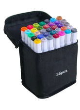 Huitich Dual Tip Markers Set 36 Colors with Carry Case - Mumzar